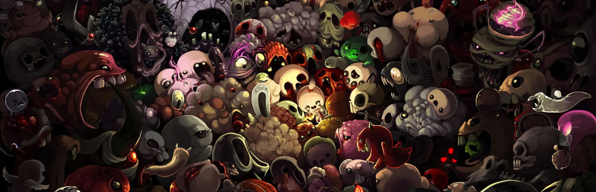 The Binding of Isaac: Rebirth 中围绕 Isaac 的怪物群像